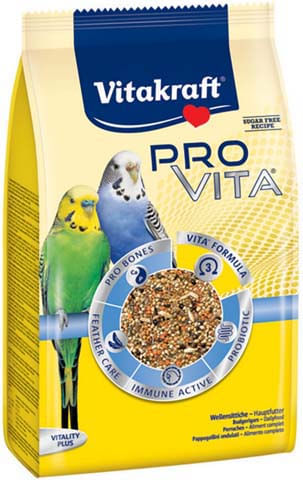 Vitakraft Pro Vita Ucceli Pappagalli Ondulati 800G