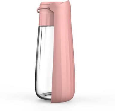 USA Free Shipping Shop Foldable Dog Water Bottle Portable Pet Travel Water Dispenser For Dogs & Cats pink Style 1