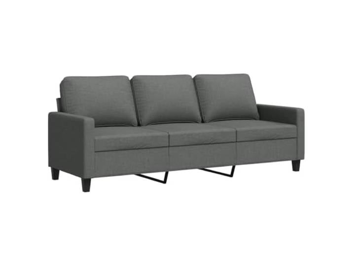 Todiikf 3-Sitzer Sofa Dunkelgrau 198 cm Polstersofa Stoff Metallgestell Bequemes 3-Sitzer Polstersofa mit langlebigem Stoffbezug und stabilem Metallgestell fürs Wohnzimmer.