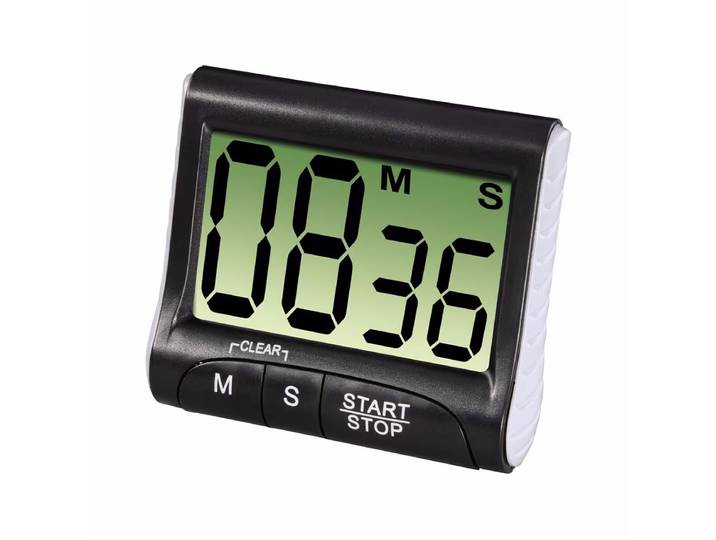 Xavax Küchentimer Countdown – Diverse Küchenutensilien – schwarz