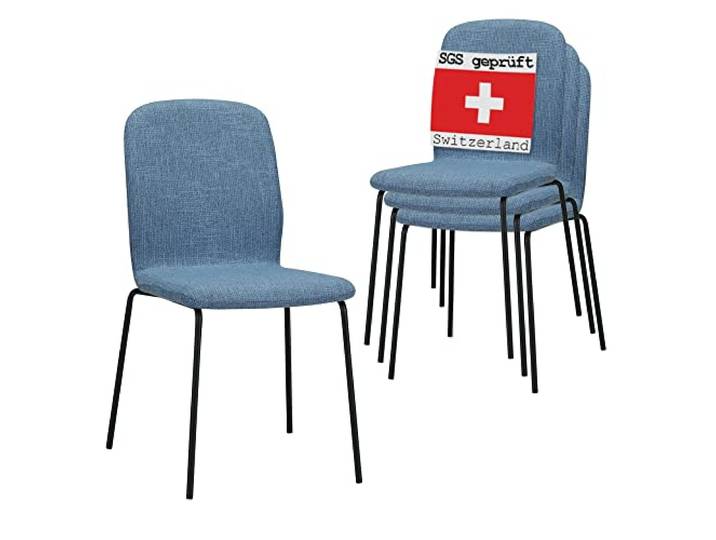 Albatros Esszimmerstuhl ENNA, 4er Set, Blau