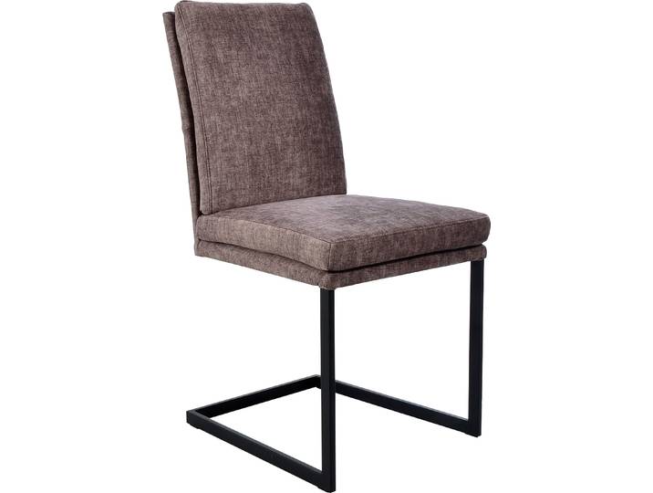 Freischwinger, Metall, Braun & Schwarz, 47×96×64 cm, Stabil, K+W Komfort & Wohnen