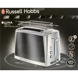 Russell Hobbs 23221-56 Toaster Luna Moonlight Grey Brötchenaufsatz 6 Stufen 1550 Watt