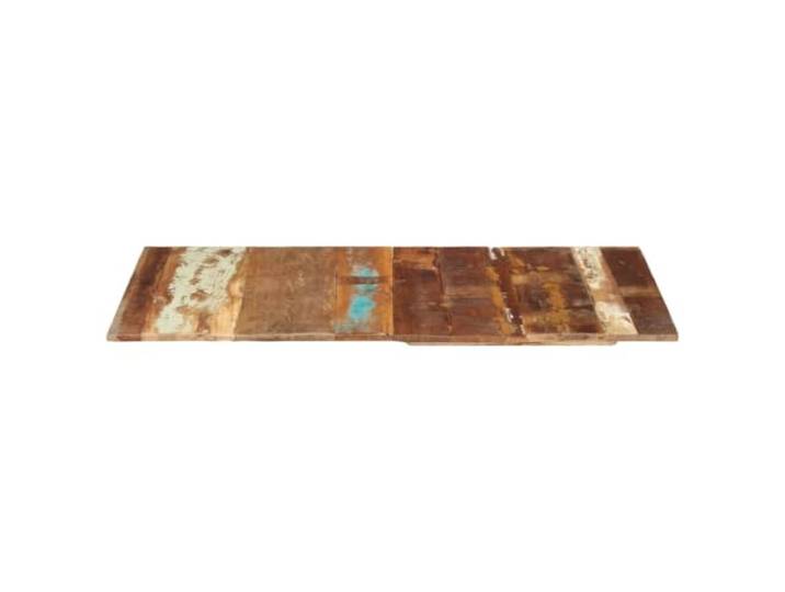 KLGBNCVE Tischplatte Rechteckig 60x120 cm Altholz Massiv Recycled Tropenholz, Rustikale Optik, Für Couchtisch, Bartisch, Schreibtisch, Feucht Abwischbar