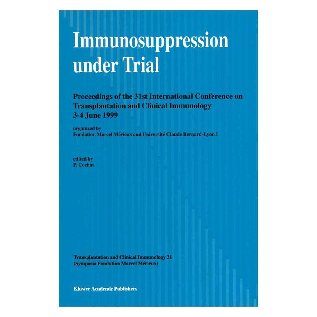 Springer Immunosuppression under Trial (Englisch, Softcover, Pierre Cochat) (55540521)