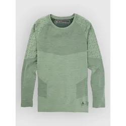 Burton Ak Slokar Crew Funktionsshirt hedge green / true black Gr. S