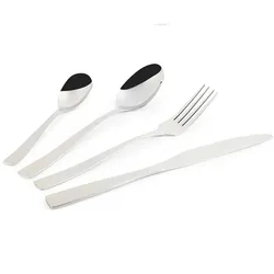 Excelsa 16-teiliges Besteckset Shadow aus Edelstahl silber