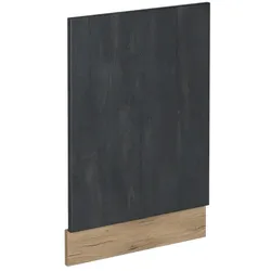 Vicco Geschirrspülerblende R-Line Schwarz Beton Eiche 45 cm ohne Arbeitsplatte