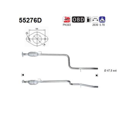 AS Katalysator 55276d für Fiat