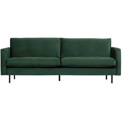 Sofa Rodeo Classic 2,5 Sitzer Samt, modern, grün, elegantes Design und bequeme Polsterung