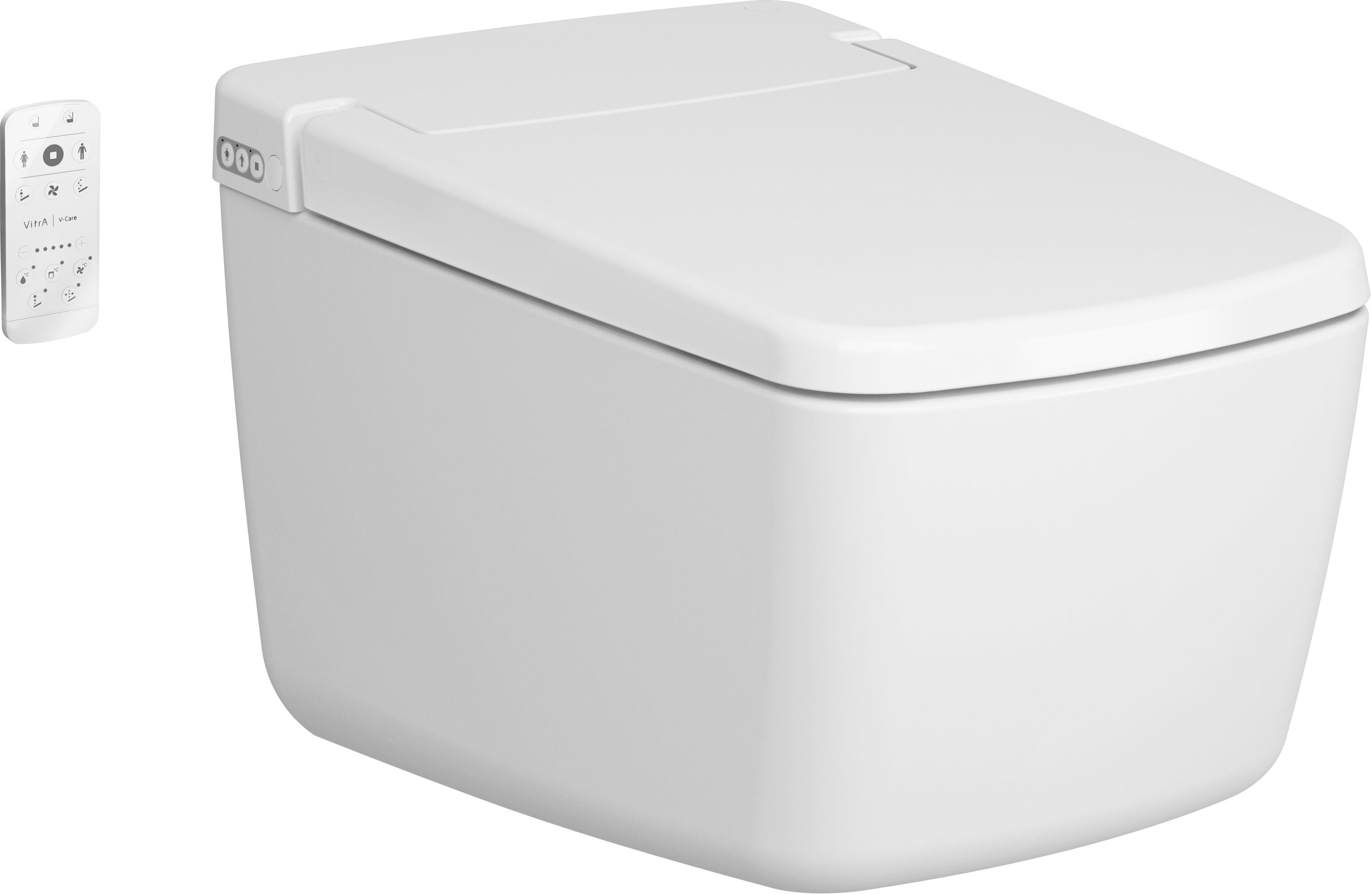 VitrA V-Care Prime WC lavant 7231B4036216 blanc,  avec abattant WC, set complet