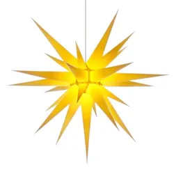 Herrnhuter Sterne 10802 Innenstern i8 gelb 80cm ohne Kabel