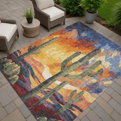 Addison Rugs Machine Washable Indoor/ Outdoor Desert Inspiration Chantille Rug