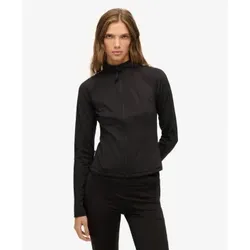 Superdry für Damen. W2012388A Studios Fitted Jacket schwarz (M), Lässig, Baumwolle, Langarm