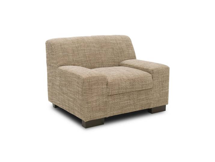 Mid.you Sessel, Braun, Beige, Holz, Wenge, Uni, 103x69x87 cm, Made in EU, FSC Mix, Wohnzimmer, Sessel, Sonstige Sessel