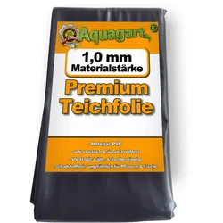 Teichfolie PVC 3m x 6m 1,0mm schwarz Folie für den Gartenteich