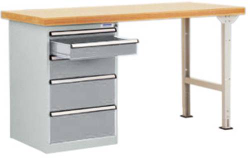 Manuflex TP5086.9006 Werkbanksystem Alusilber