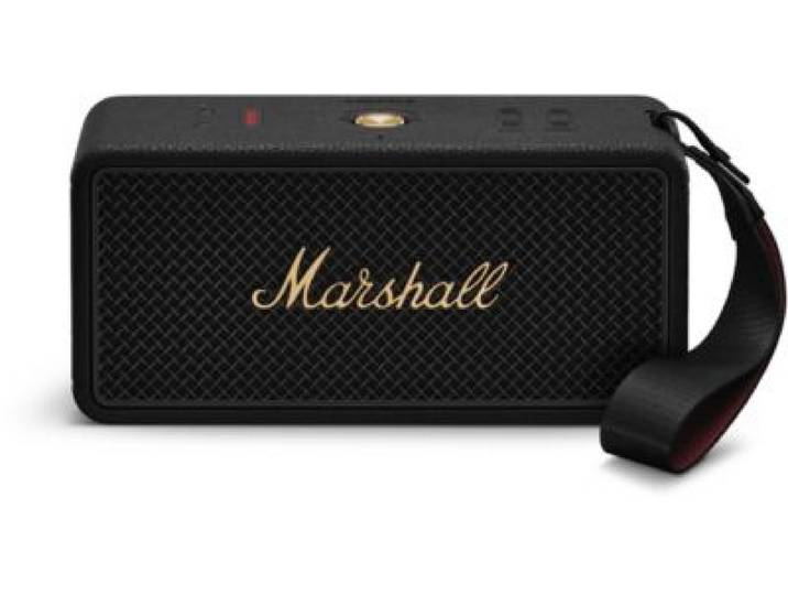 Marshall - Enceinte Portable Middleton Ii Black & Brass - Bluetooth, Étanche, Autonomie 30h