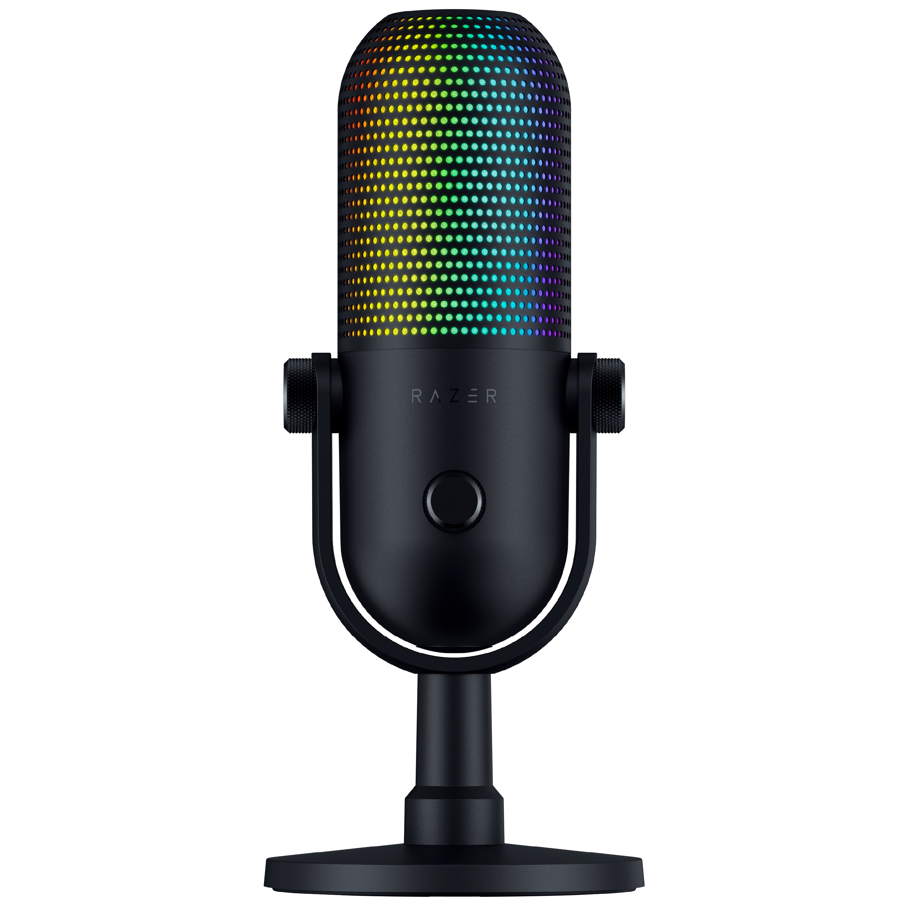 Razer Seiren V3 Chroma 32-Bit DSP Gaming-Mikrofon Schwarz - KI-Audio, Chroma RGB, Tap-to-Mute & Profi-Sound für Streaming