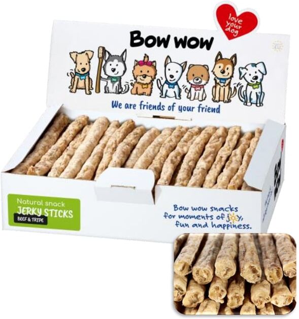 Bow Wow Palito Natural de Buey y Tripa 50 uds