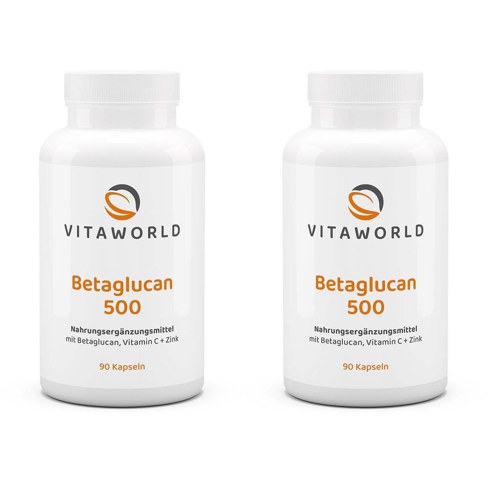 Beta-Glucan 500+Vitamin C+Zink Kapseln 2x 2x90 St