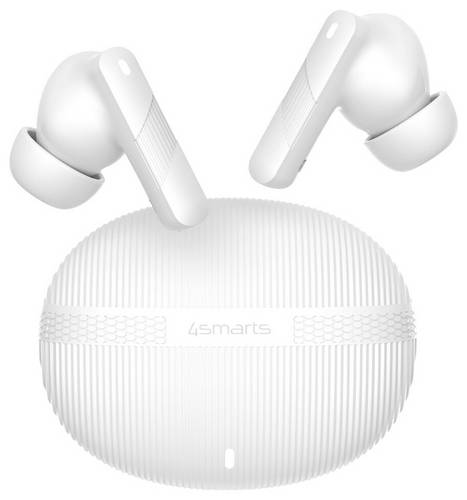 4Smarts SkyBuds Pro ANC In Ear Headset Kabellos Stereo Weiß Headset, Ladecase, Lautstärkeregelung