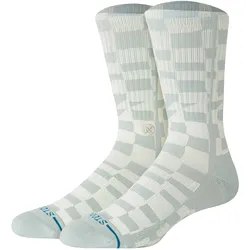 STANCE Unisex Socken - Wave Check Crew, Logo, Crew Socken Blau / 38-42