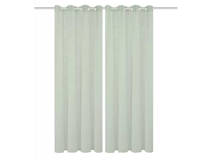 SOFTY, Farbe:salbei, Größe:225 x 140 cm, Anzahl:2er Set, Aufhängung:Ösen