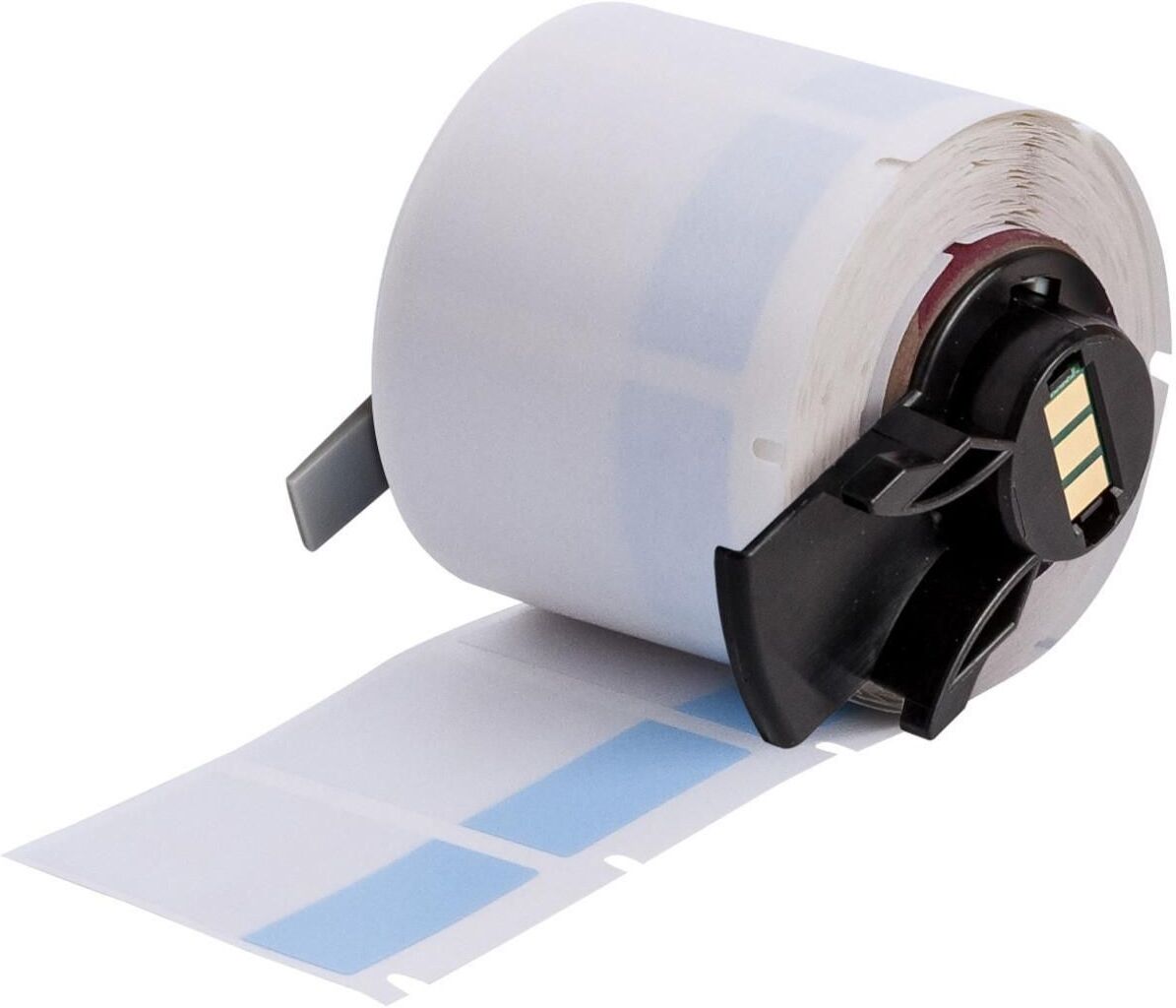 Brady M6-31-427-BL Self-Laminating Vinyl Wrap-Around Labels 25.4mm x 38.1mm Blue/Clear 250 Labels for M610/M611/BMP61/M710/BMP71