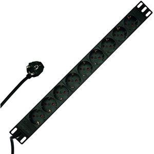 LogiLink Steckdosenleiste PDU9C03 PDU mit 2m Kabel, 9-fach in schwarz