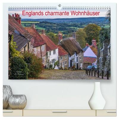 Englands charmante Wohnhäuser (hochwertiger Premium Wandkalender 2027 DIN A2 quer), Kunstdruck in Hochglanz