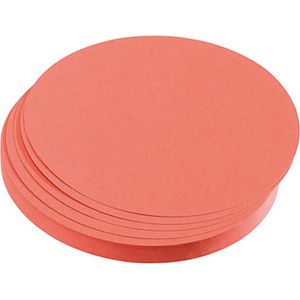 Franken Moderationskarten UMZ 10 07, 500 Stück, rund, rot, Ø 9,5cm