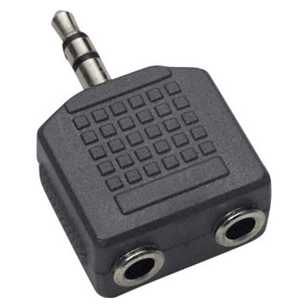 BKL Electronic Stereo-Adapter-Stecker 3.5 mm (Audio Splitter) (1102014)