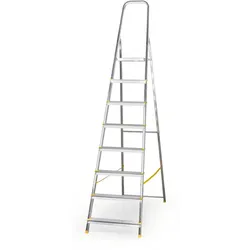 Alu Trittleiter ALVE EUROSTYL,einseitig 1x8 Sprosen, 1,62 m