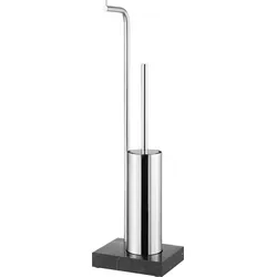 Modo WC-Bürste mit Papierhalter 67 cm polierter Stahl