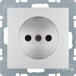 Berker Steckdose alu 6167331404