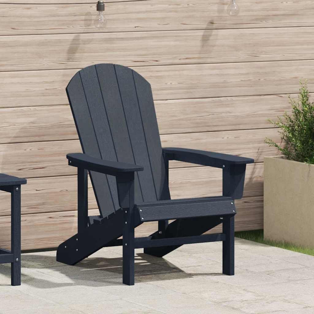 Adirondack-Stuhl in Marineblau, 74 x 82 x 92 cm, aus Plastik, 18 KG