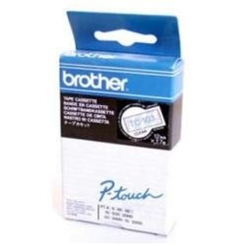 Brother TC-Tape TC-103 labelband, 12 mm, blauw/transparant