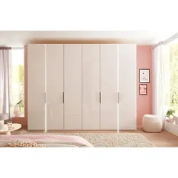 Wiemann Falt-/Drehtürenschrank Ohio 300 x 236 cm Glas Beige Champagner