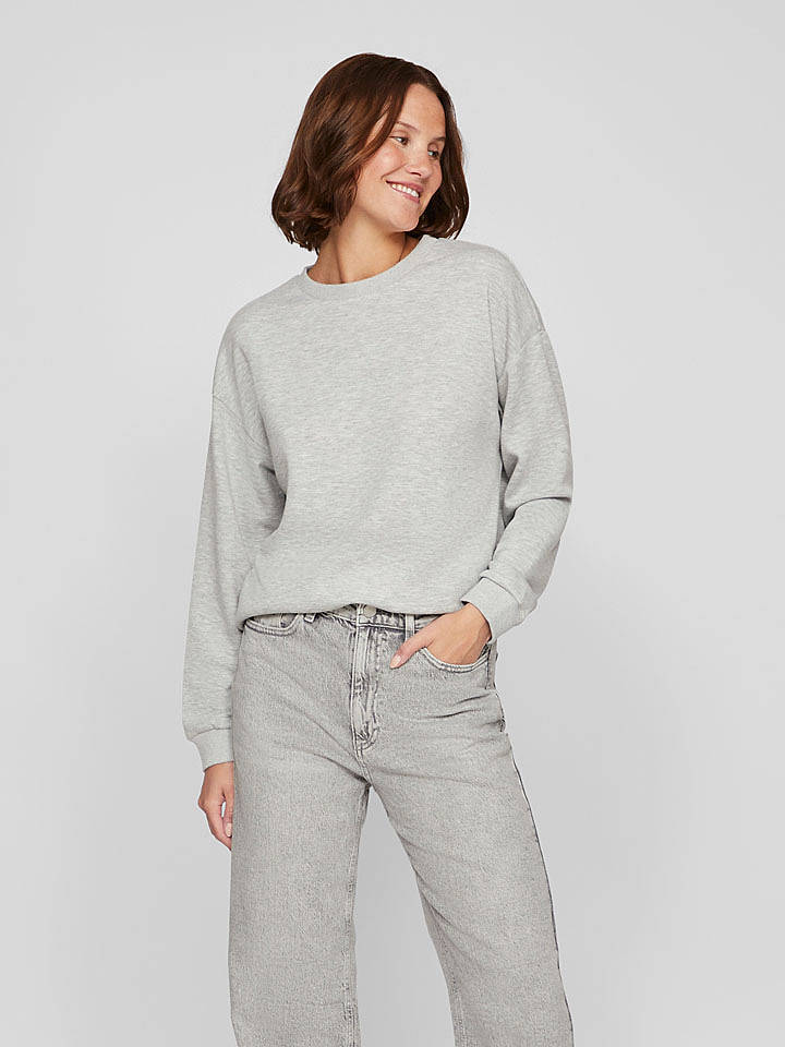 Vila Sweatshirt "Sandy" in Grau - S