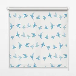 INNENROLLO - Fensterrollo - Rollo - 60x40 cm - Blaumeisen