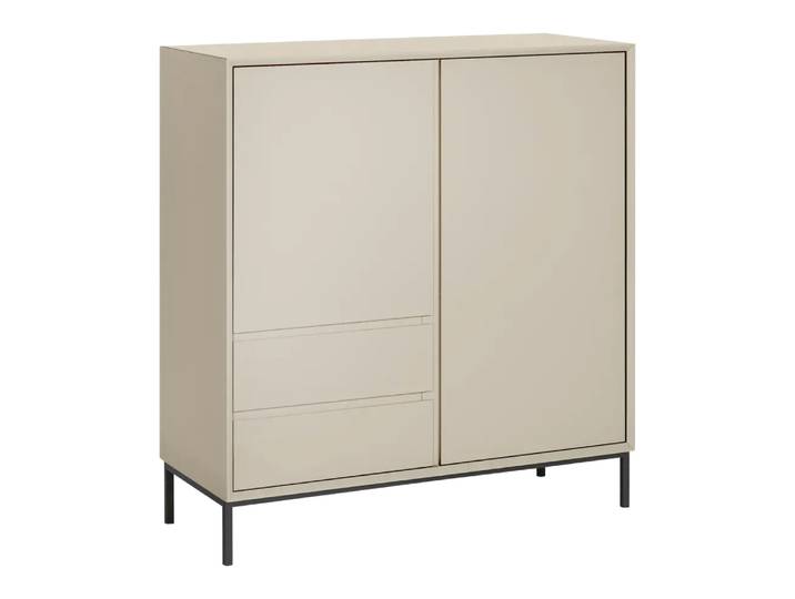Highboard Frame, Johann Jakob, kalkbeige, Holzwerkstoff