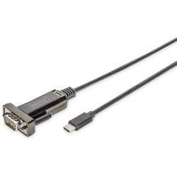 Digitus USB-C®, Seriell Adapter [1x USB-C® Stecker - 1x RS232-Stecker] DA-70166 1.00 m