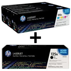 HP Original 125A Toner 5er Set schwarz (2), cyan, magenta, gelb