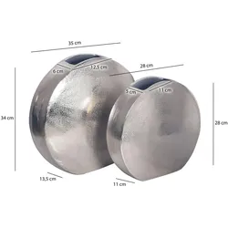 WOHNLING WL7.180 Vasen 2er Set Silber