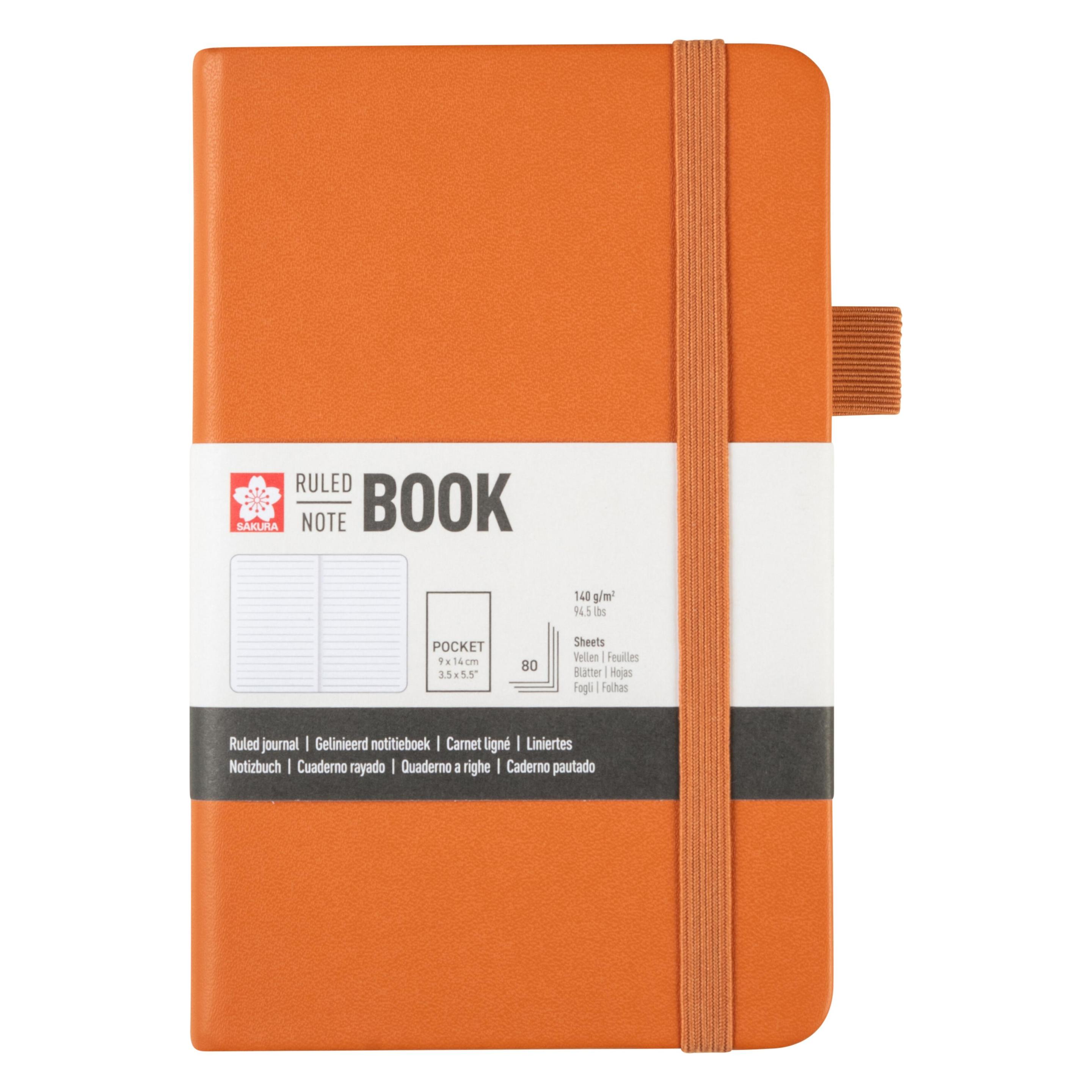 Sakura Notizbuch ca. A7+ liniert, bernstein Hardcover 160 Seiten (A7, Liniert, Harter Einband) (94146601)