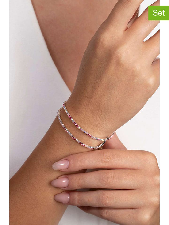 Heliophilia 2er-Set: Armbänder mit Edelsteinen - onesize