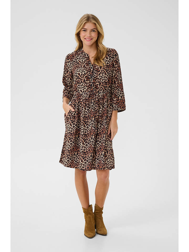 Kaffe Kleid in Braun - 46