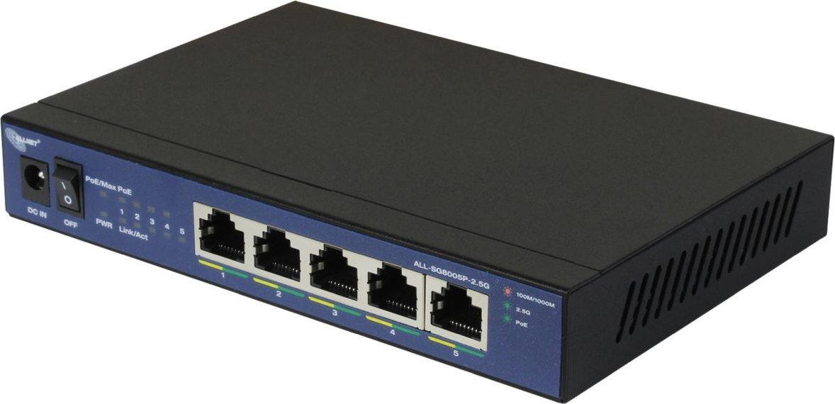 Allnet All-Sg8005P-2.5G PoE Switch met 5 poorten