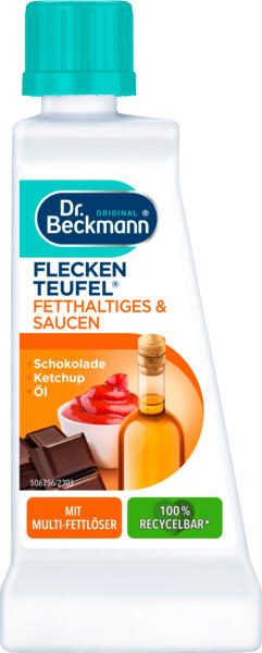 Dr. Beckmann FLECKENTEUFEL FETTHALTIGES & SAUCEN Fleckenentferner 0,05 l 126803002